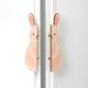 Handcrafted Acacia Wood Rabbit Cabinet Handles Set